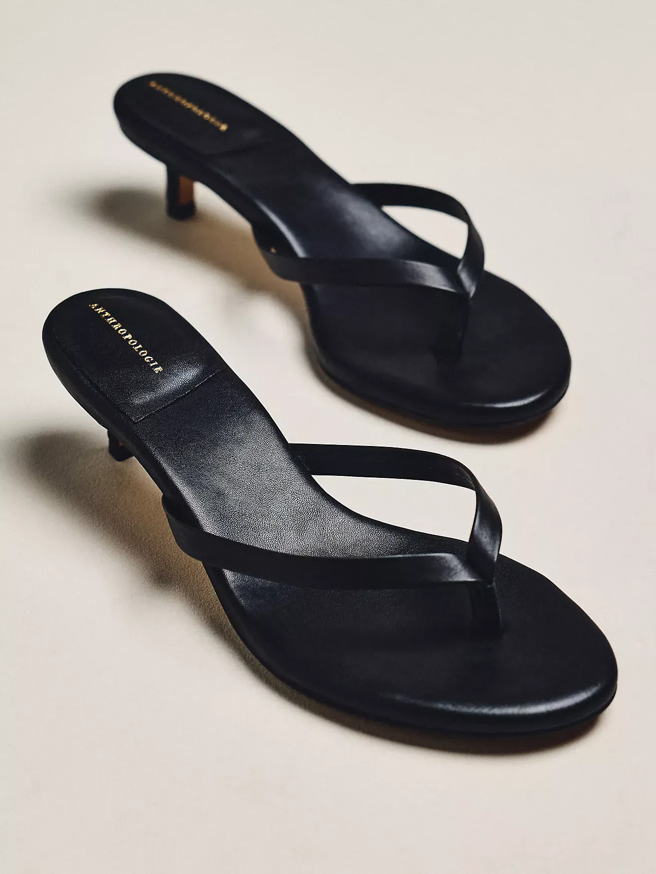 By Anthropologie Flip-Flop Kitten Heels