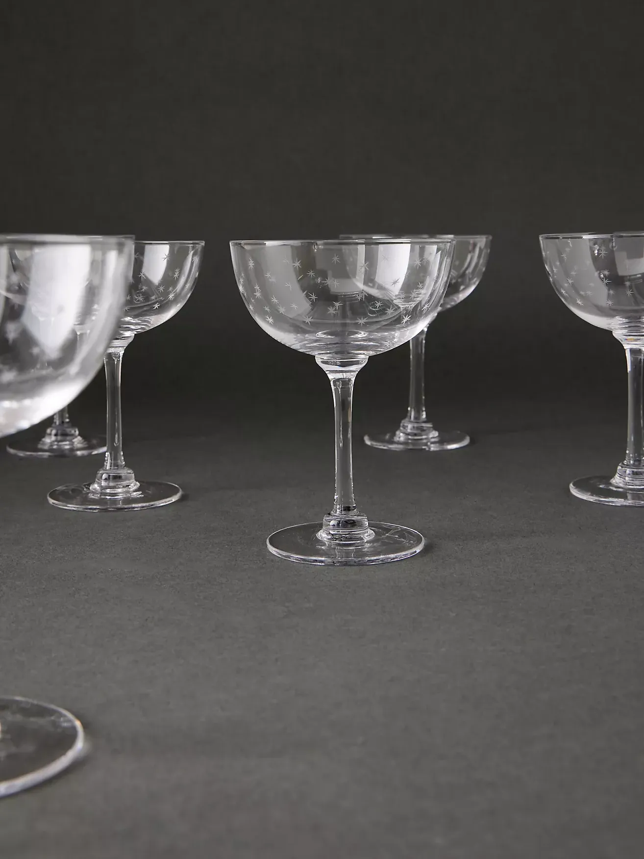 Set of 6 the Vintage List Champagne Saucers