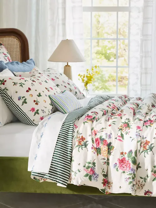The Printed Cotton-Slub Duvet Cover