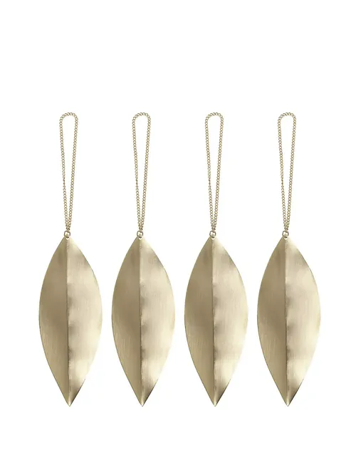 Ferm Living Leaf Ornaments, Set of 4