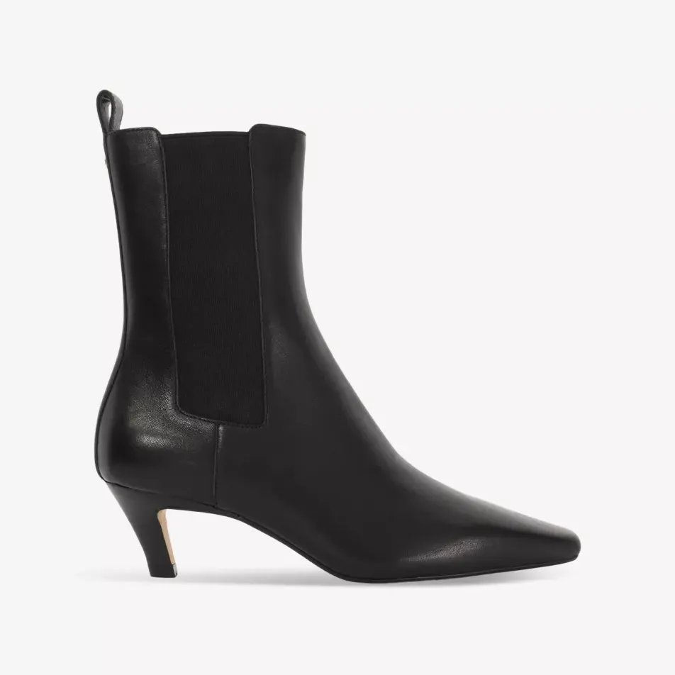 Odele Heeled Leather Chelsea Ankle Boots