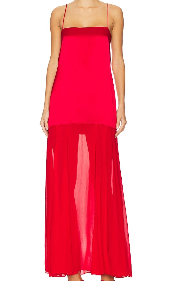 Moraya Dropped Waist Maxi Dress