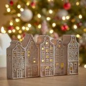 Light Up Gingerbread Townhouse