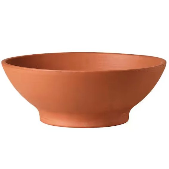 Terracotta Bowl planter for succulents from Home Depot