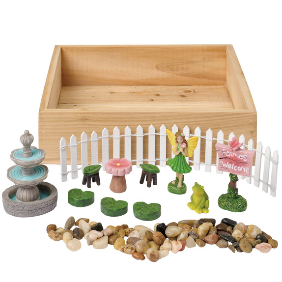 Fountain Fairy Garden Kit
