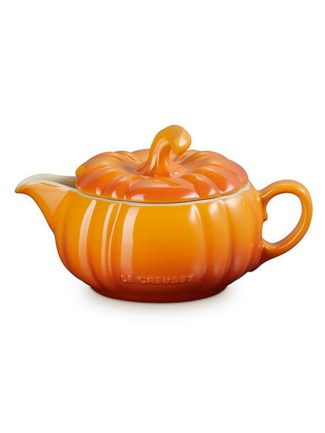 Stoneware Pumpkin Gravy Jug, Persimmon