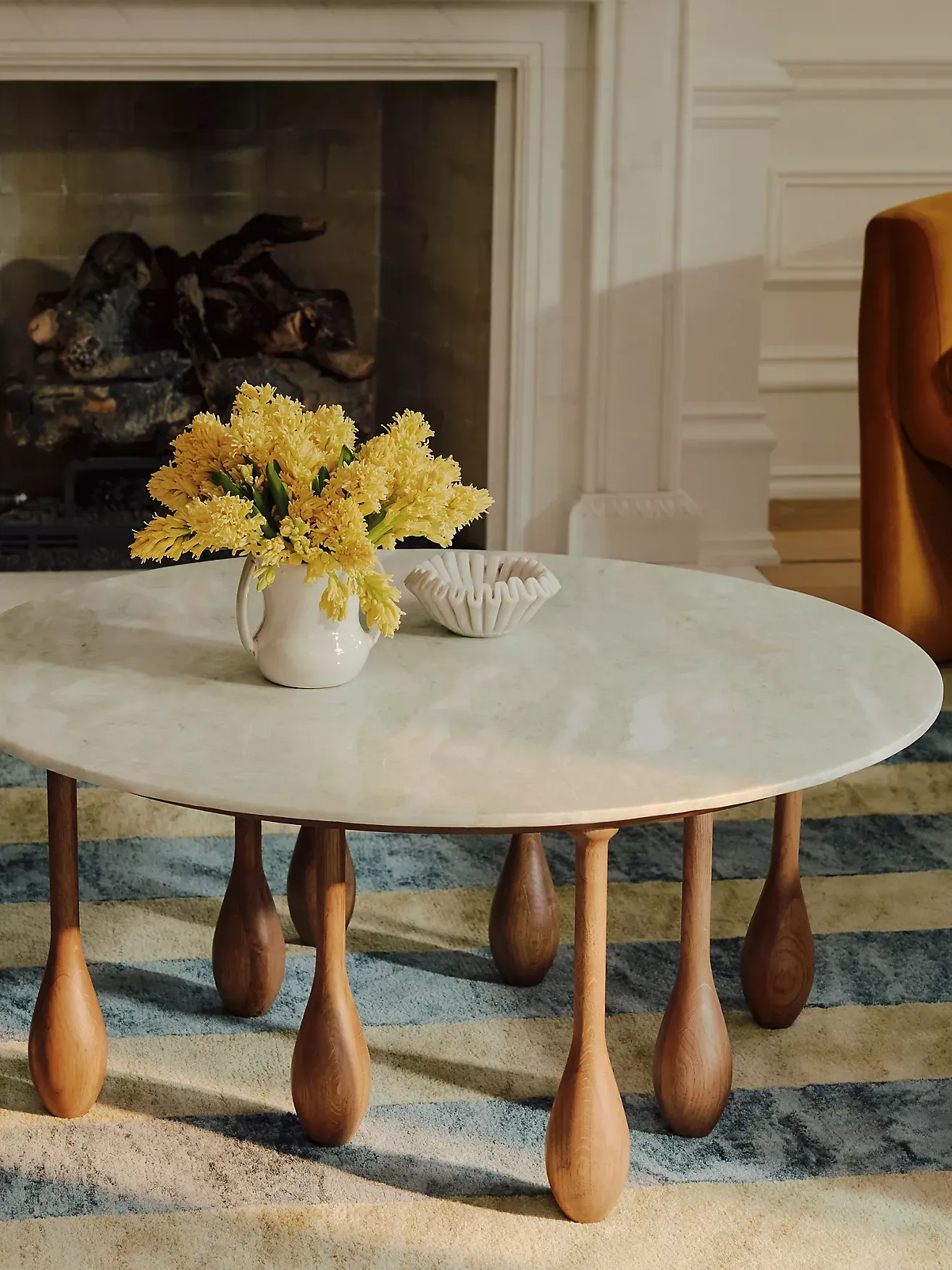 Lala Reimagined Round Marble Coffee Table