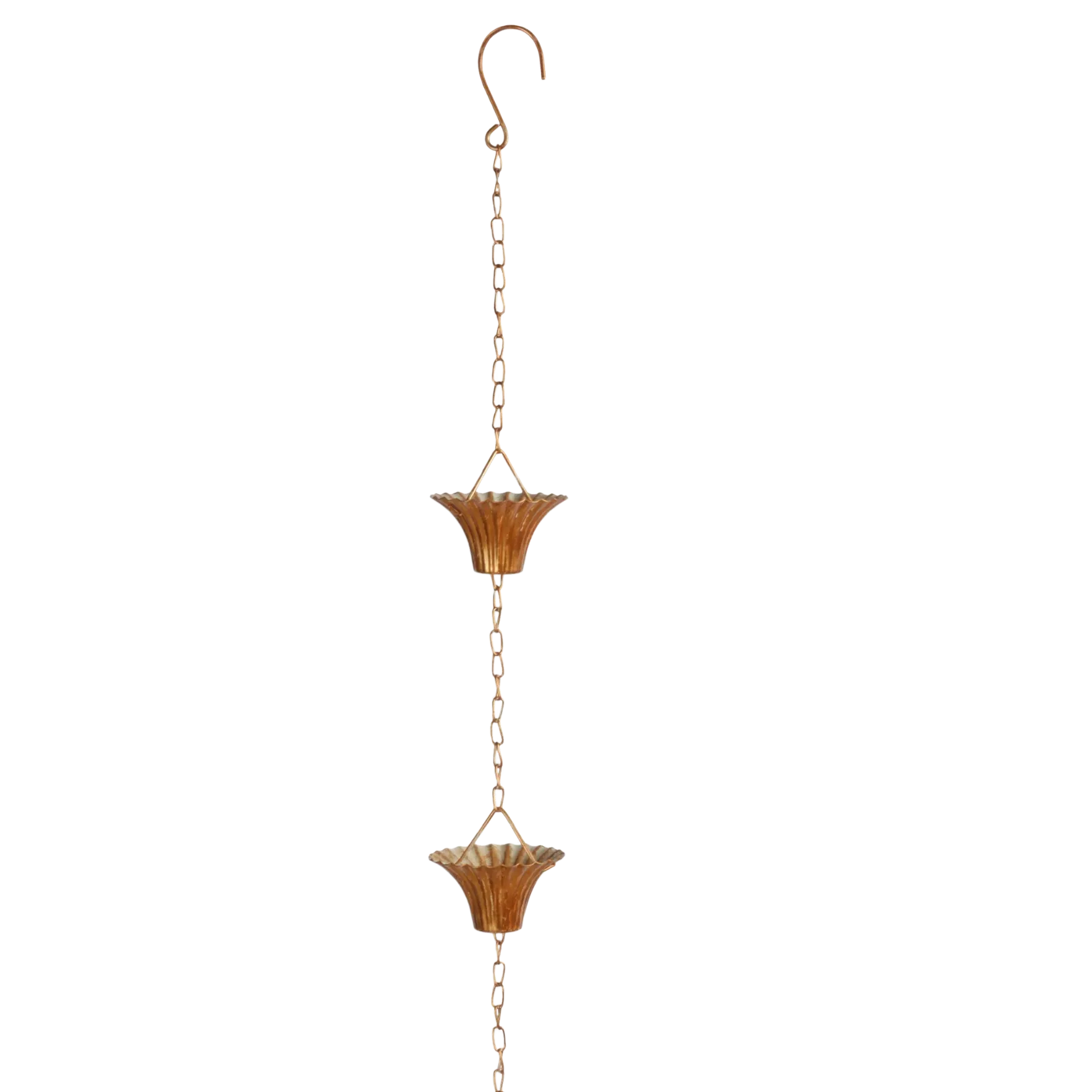 Fallen Fruits Copper Plated Rain Chain