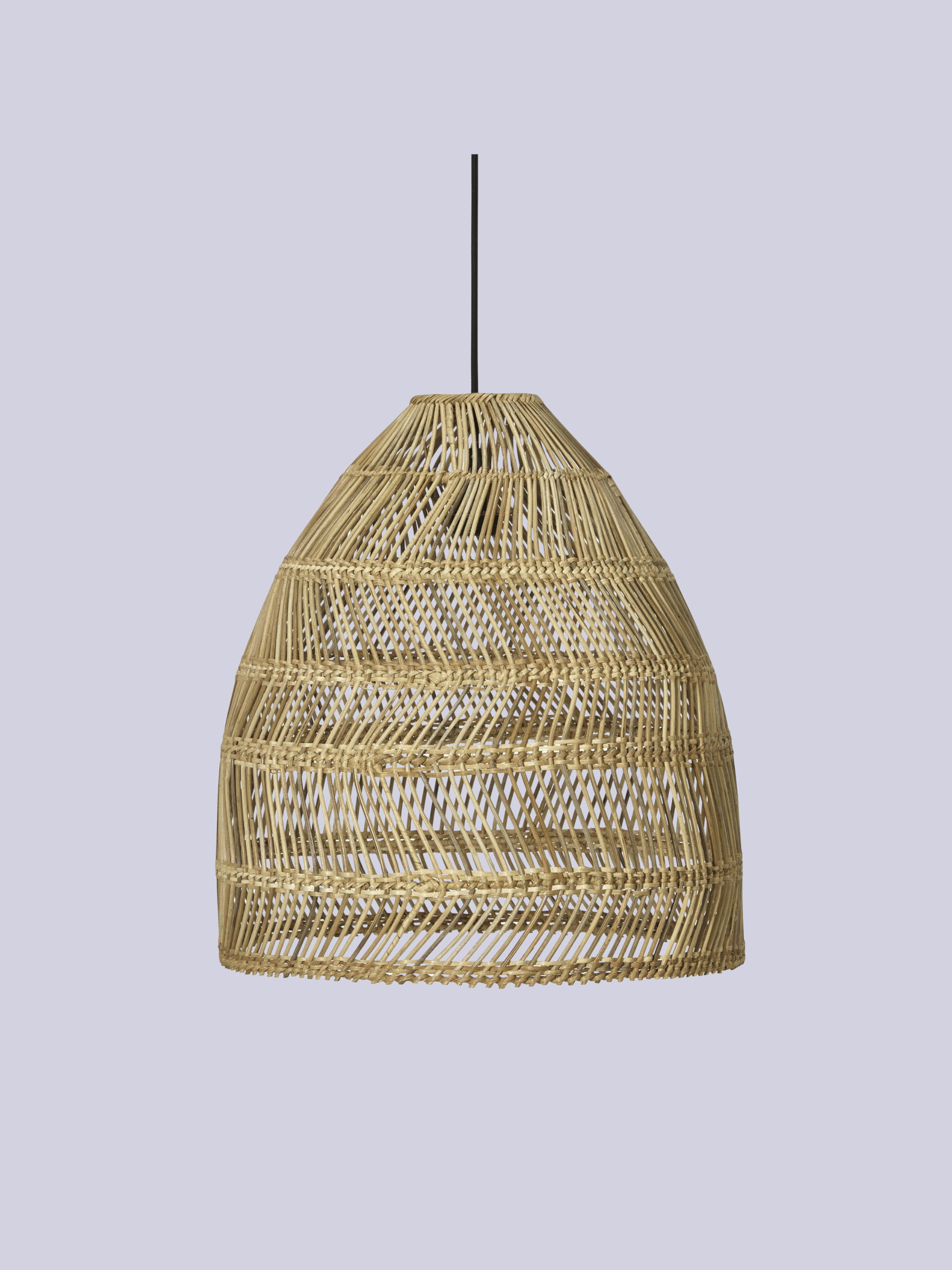 Outdoor Rattan Pendant Light Maja, Various Sizes &amp;ndash; &amp;Oslash; 53 Cm X H 60 Cm &amp;ndash; Beige