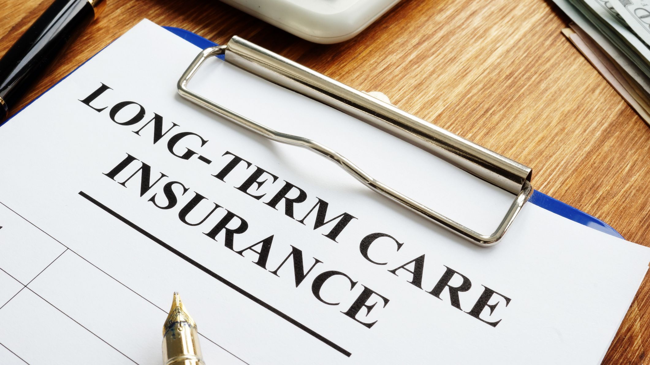 Long-term care insurance LTC or LTCI application.