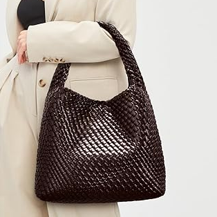 Amazon, Woven Leather Tote Bag