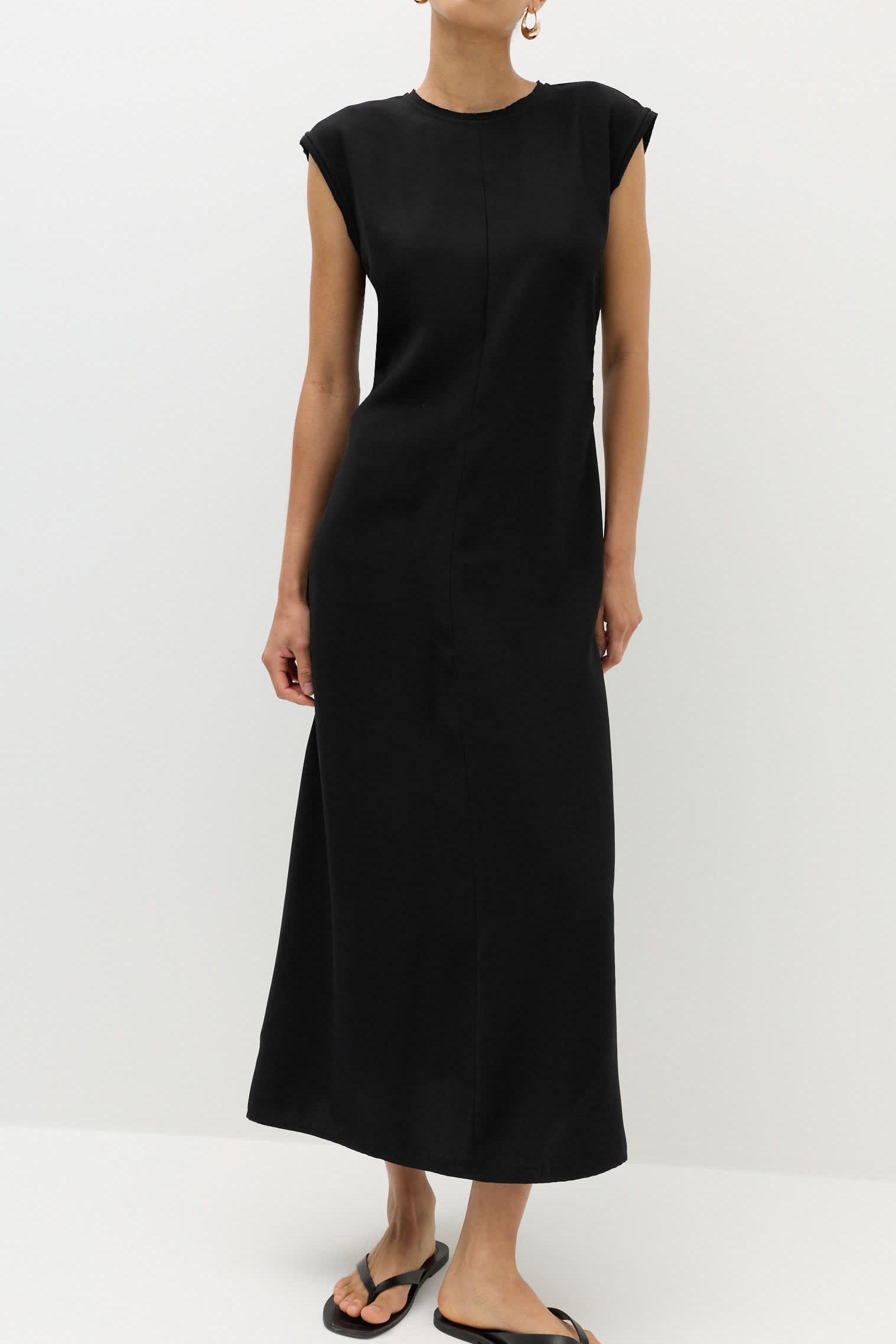 Cinched Midi Column Dress