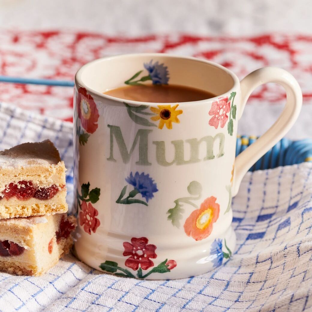 Poppies &amp;amp; Pinks Mum 1/2 Pint Mug