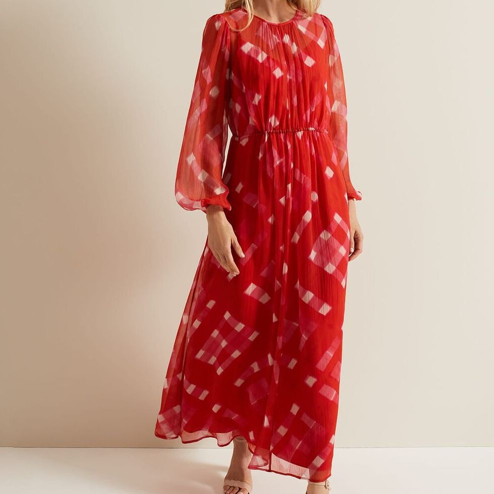 Tatianna Check Maxi Dress