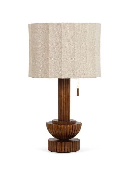 Herrick Table Lamp Walnut Finish
