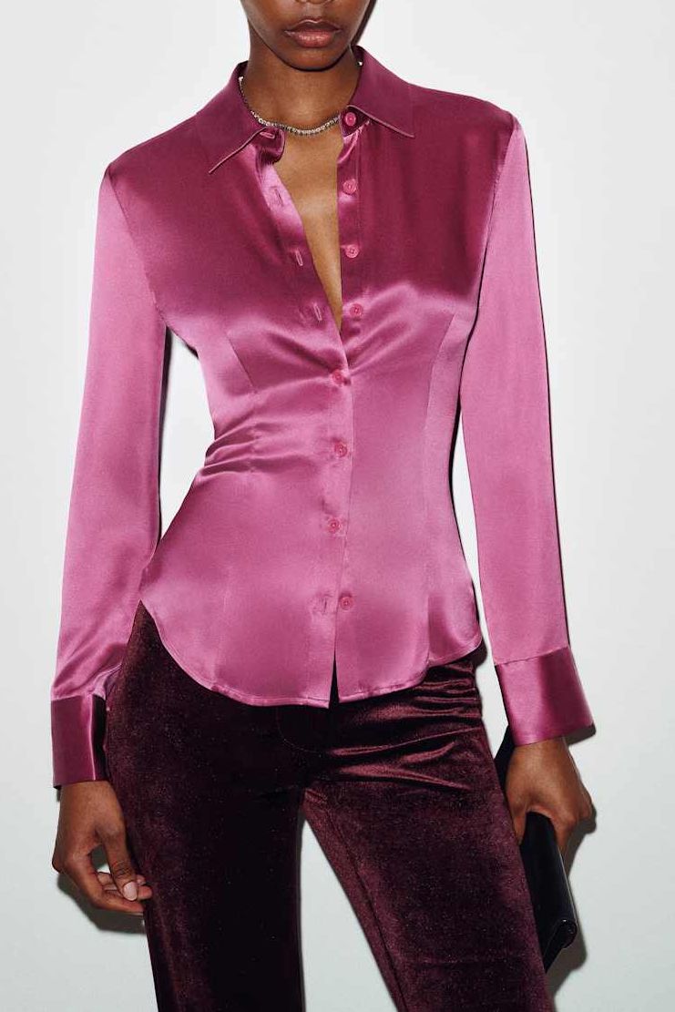 Raya Fitted Silk Shirt