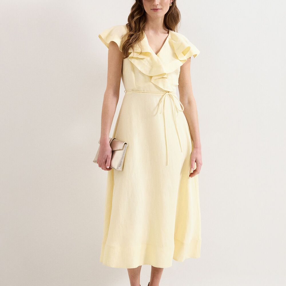 Matilda Linen Blend Midi Dress