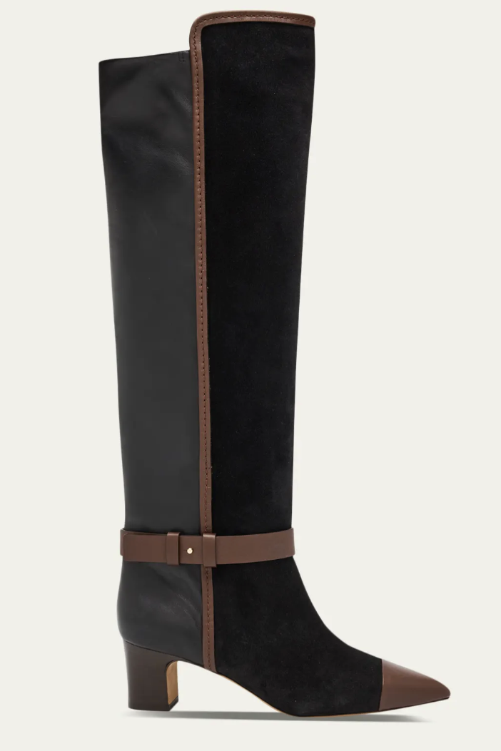 bergdorfgoodman, Kiki Patchwork Suede and Leather Over-The-Knee Boots