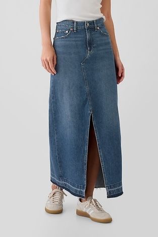 Denim Maxi Skirt
