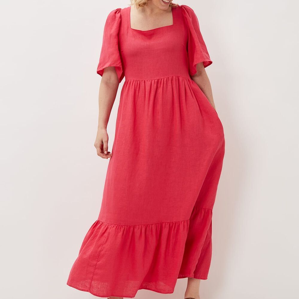 Emaline Linen Maxi Dress