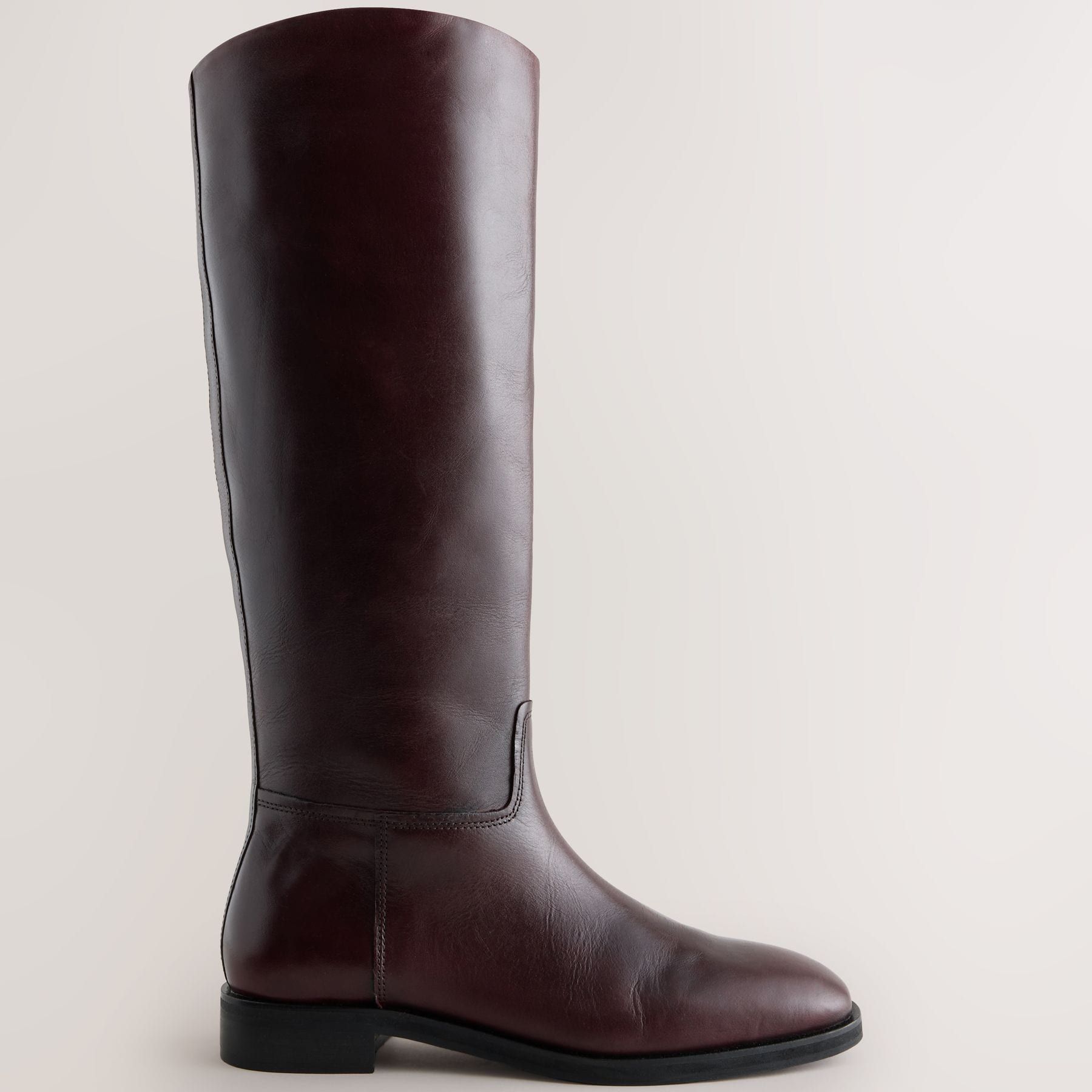 Burgundy Red Forever Comfort&amp;reg; Standard/wide Fit Leather Heritage Knee High Rider Boots - Size 3 Eu 35.5