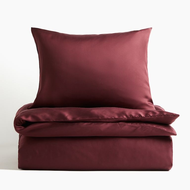 Satin Twin Duvet Cover Set