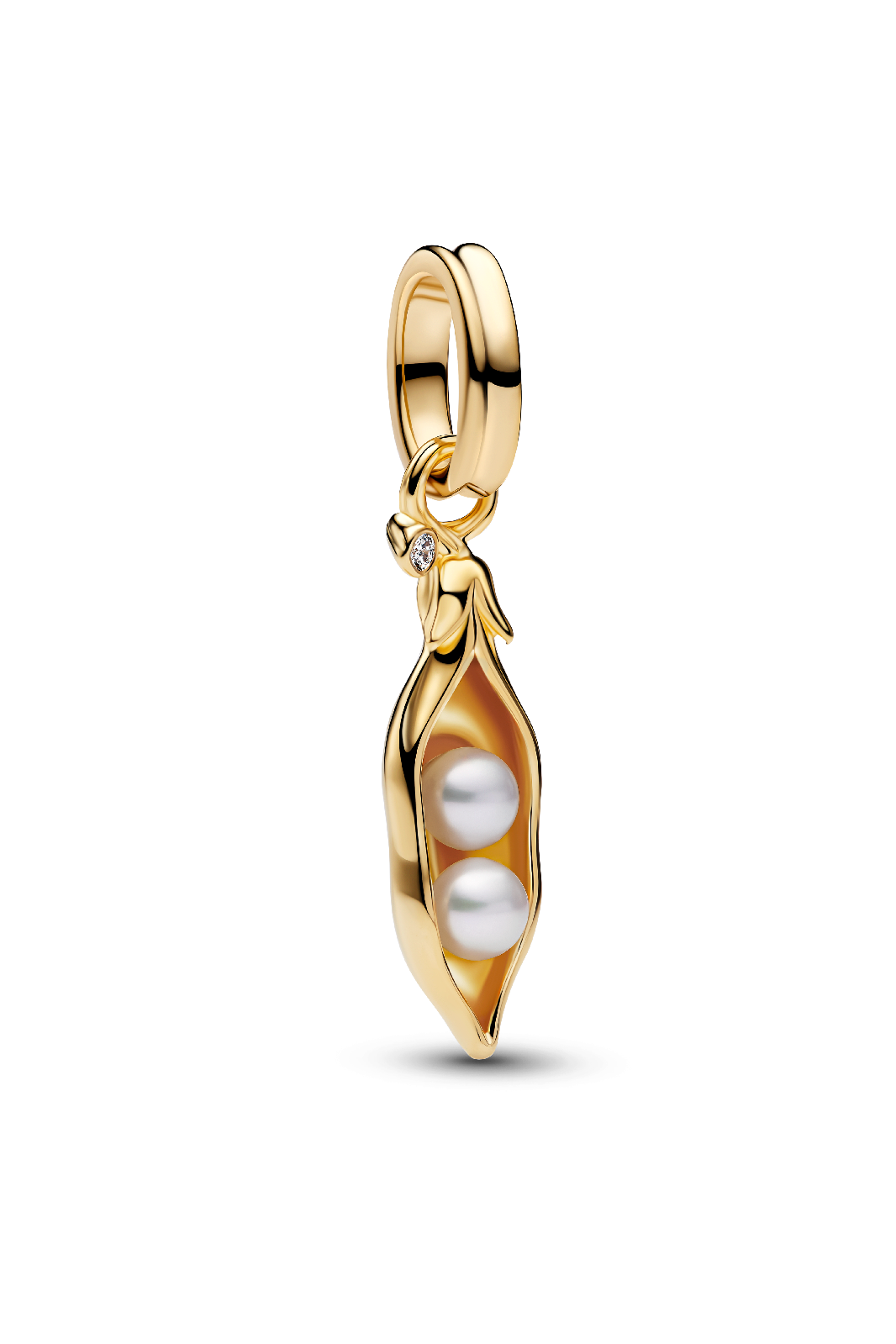 Treated Freshwater Cultured Baroque Pearl Peas in a Pod Dangle Charm
