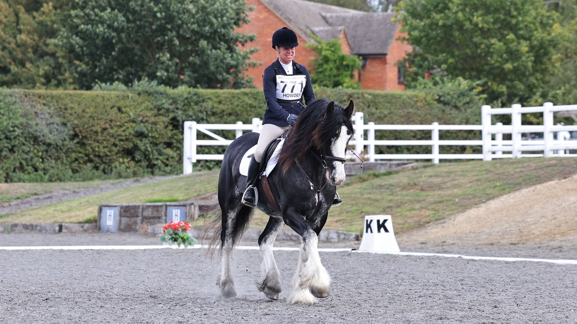 Rebekah Reay and Storm during dressage test
