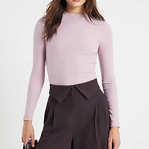 River Island pink turtleneck top