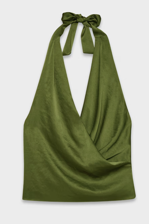 Wilfred, Martini Satin Halter Blouse