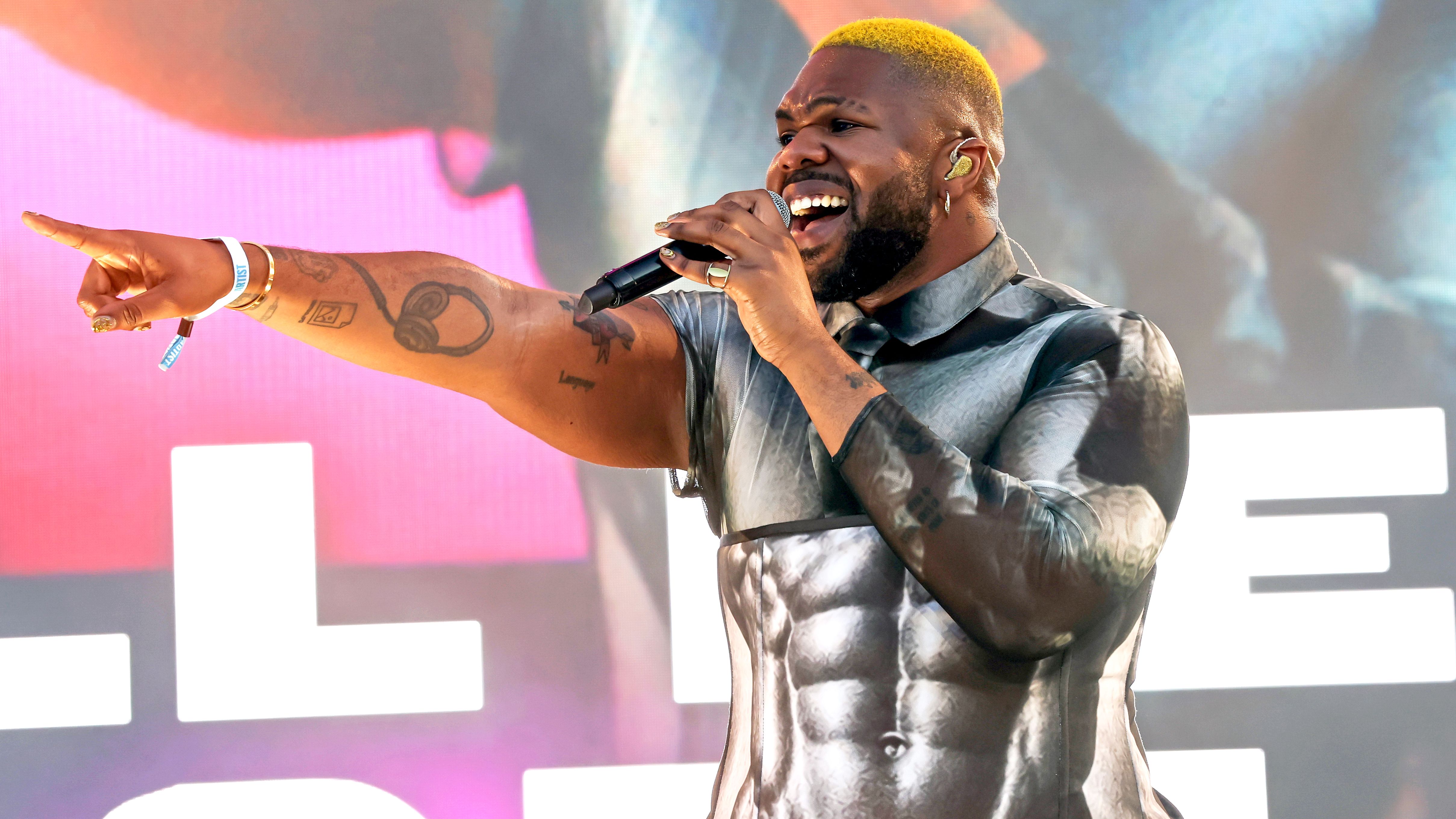 WEST HOLLYWOOD, CALIFORNIA - JUNE 06: MNEK performs onstage during the 2026 OUTLOUD Music Festival At WeHo Pride at West Hollywood Park on June 06, 2026 in West Hollywood, California. (Photo by Frazer Harrison/Getty Images)