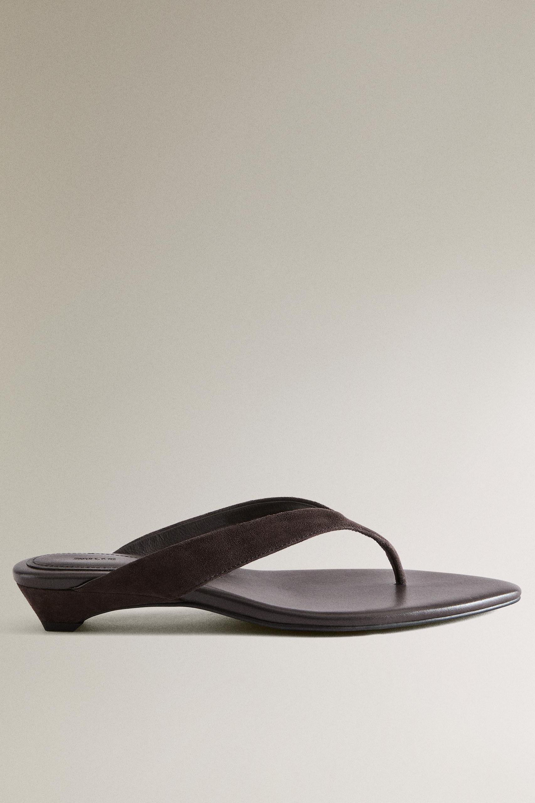 Leather Heel Sandals