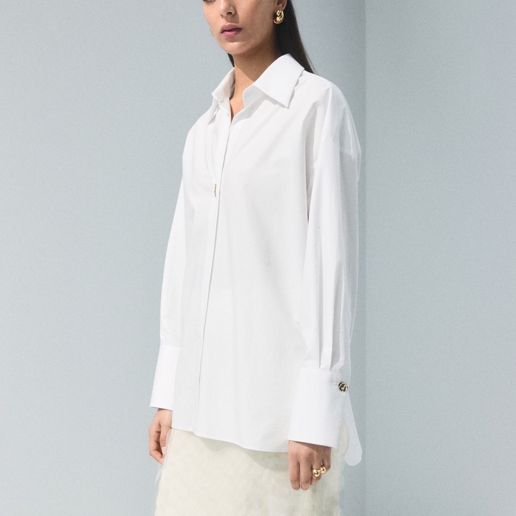 Oversize Cotton Shirt - Women | Mango United Kingdom