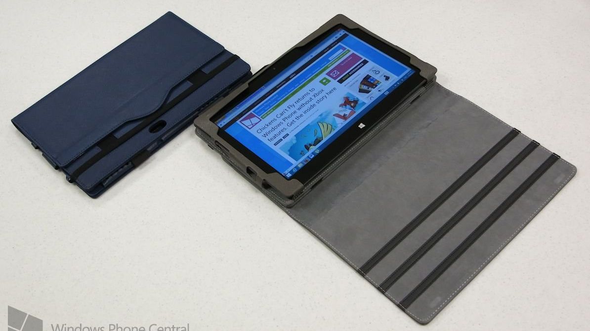 MoKo Custodia Per Surface Pro 12 (2025) Con Supporto E Cinghia Mano – Protezione Antiurto In TPU, Blu Oceano