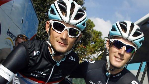 Fränk and Andy Schleck training on Ghent track | Cyclingnews