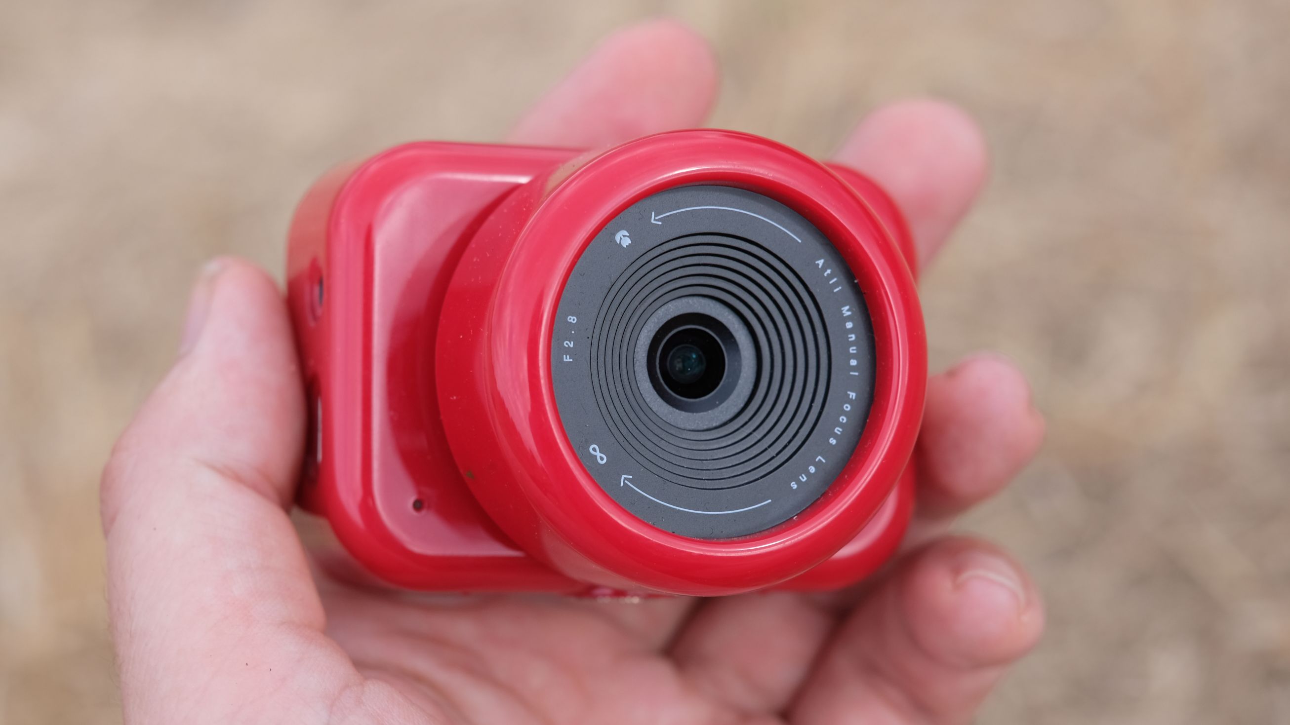 Photograph of the ATLi Eon time-lapse camera in red