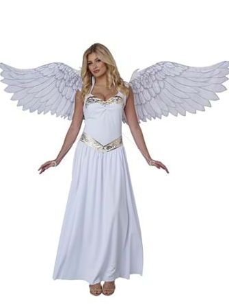 Adult Large White Angel Cosplay Wings