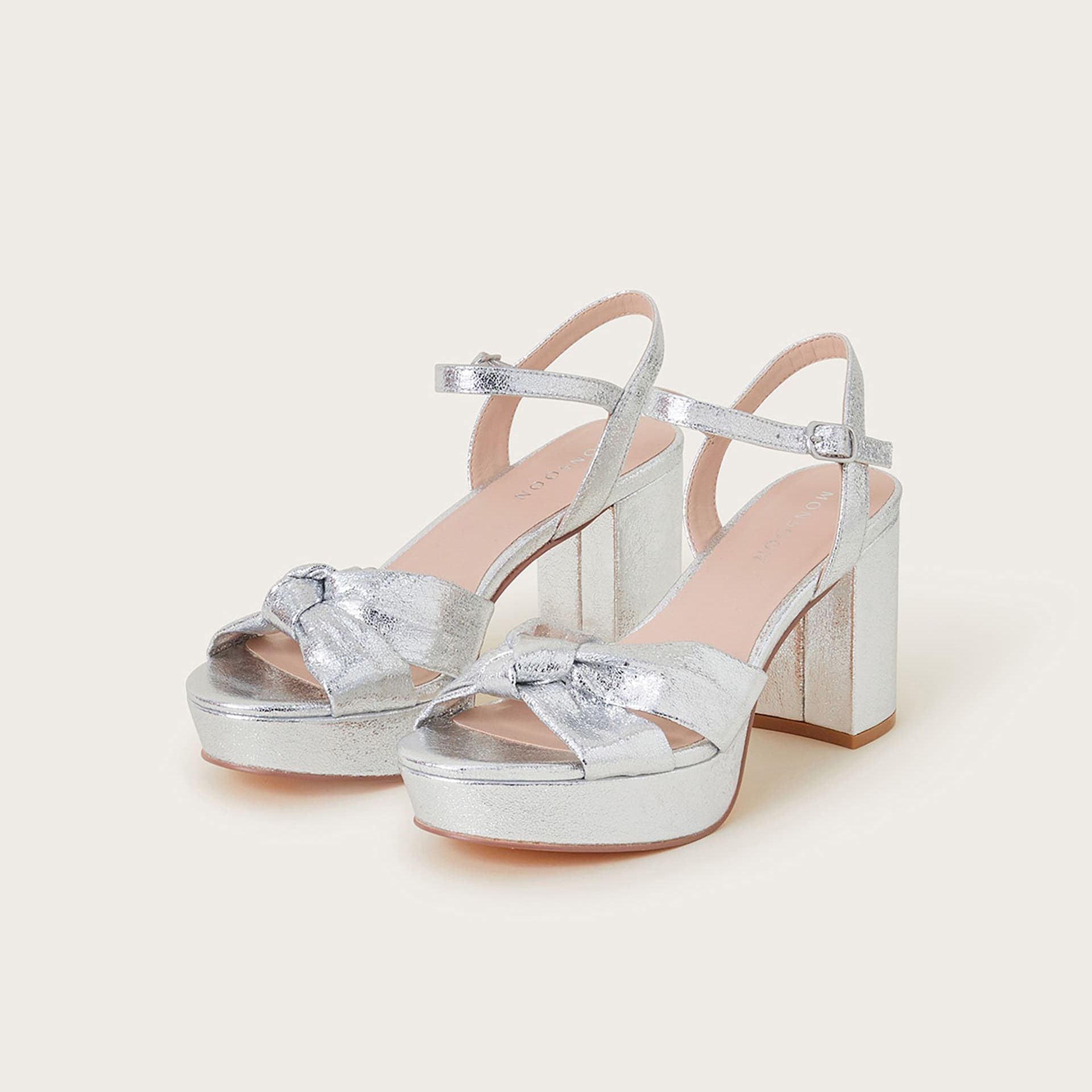 Buckle Platform Open Toe Heels