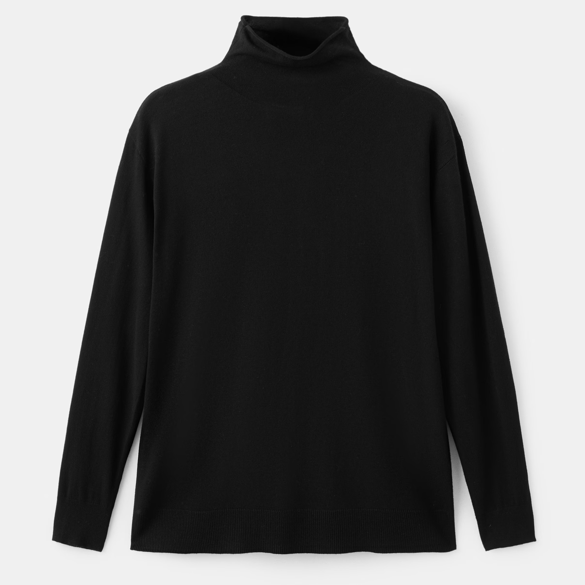 Mango black turtleneck jumper