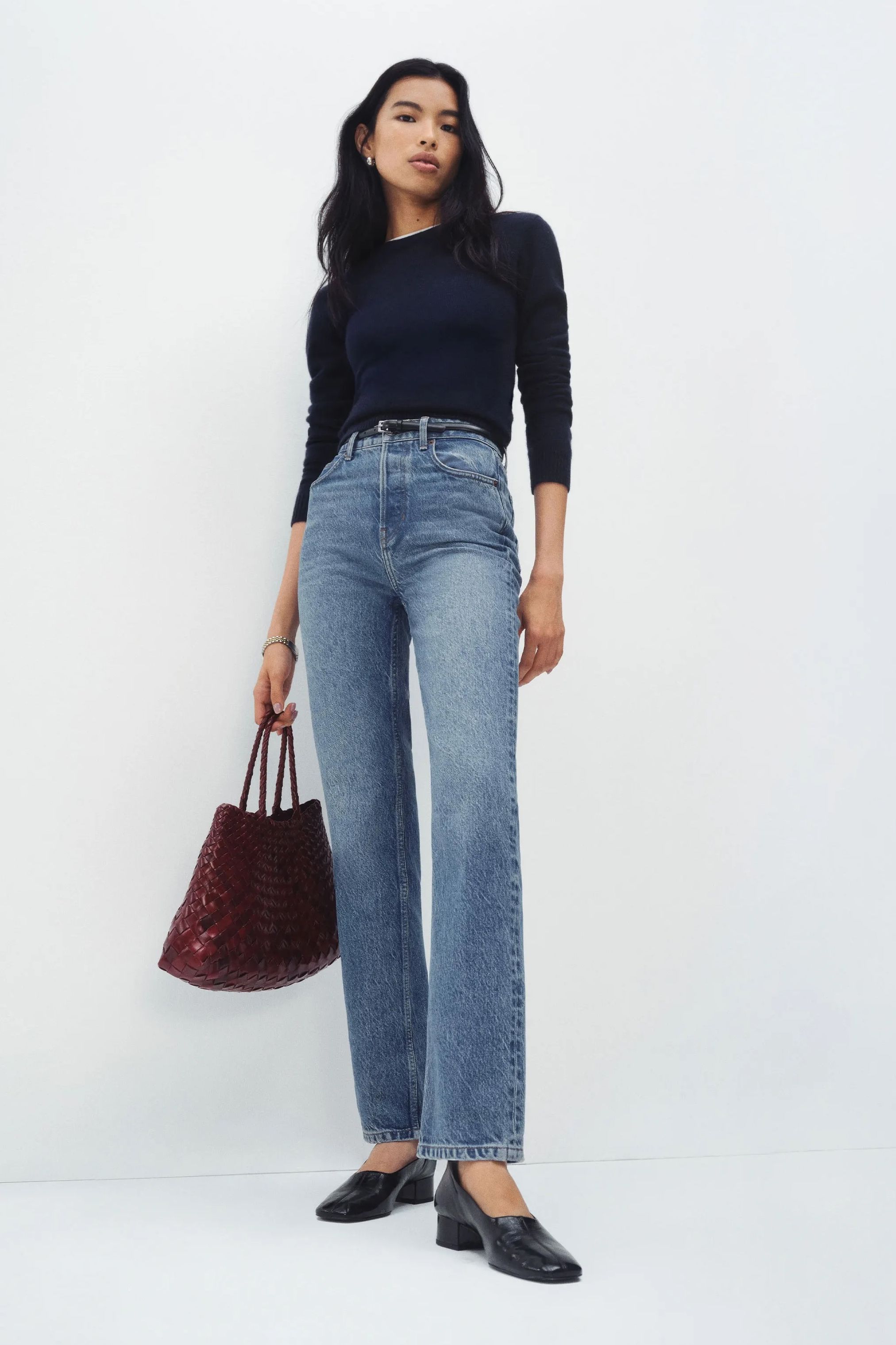 Reformation Cynthia High Rise Straight Jeans