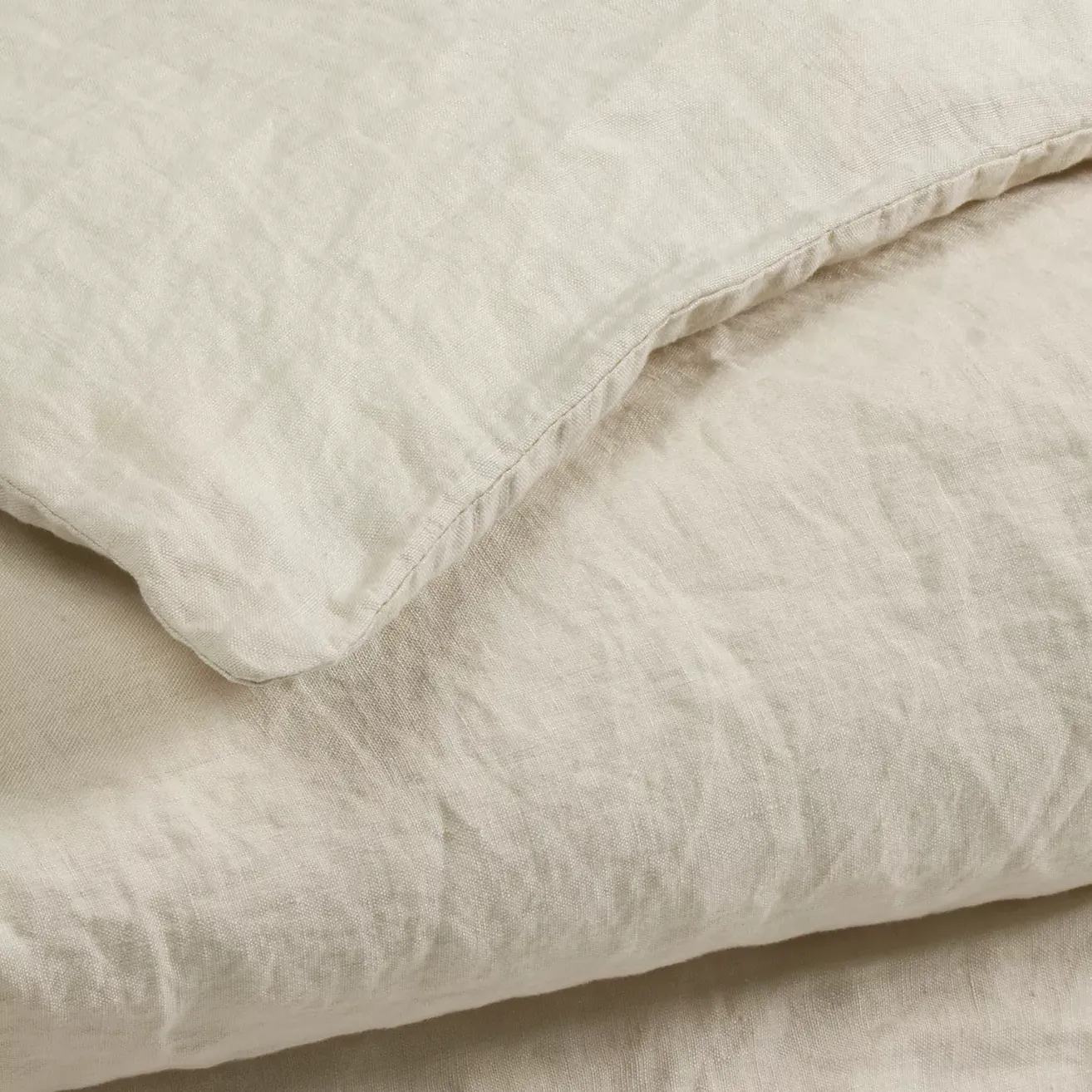 Dip &amp;amp; Doze Almond Washed Linen Duvet Cover