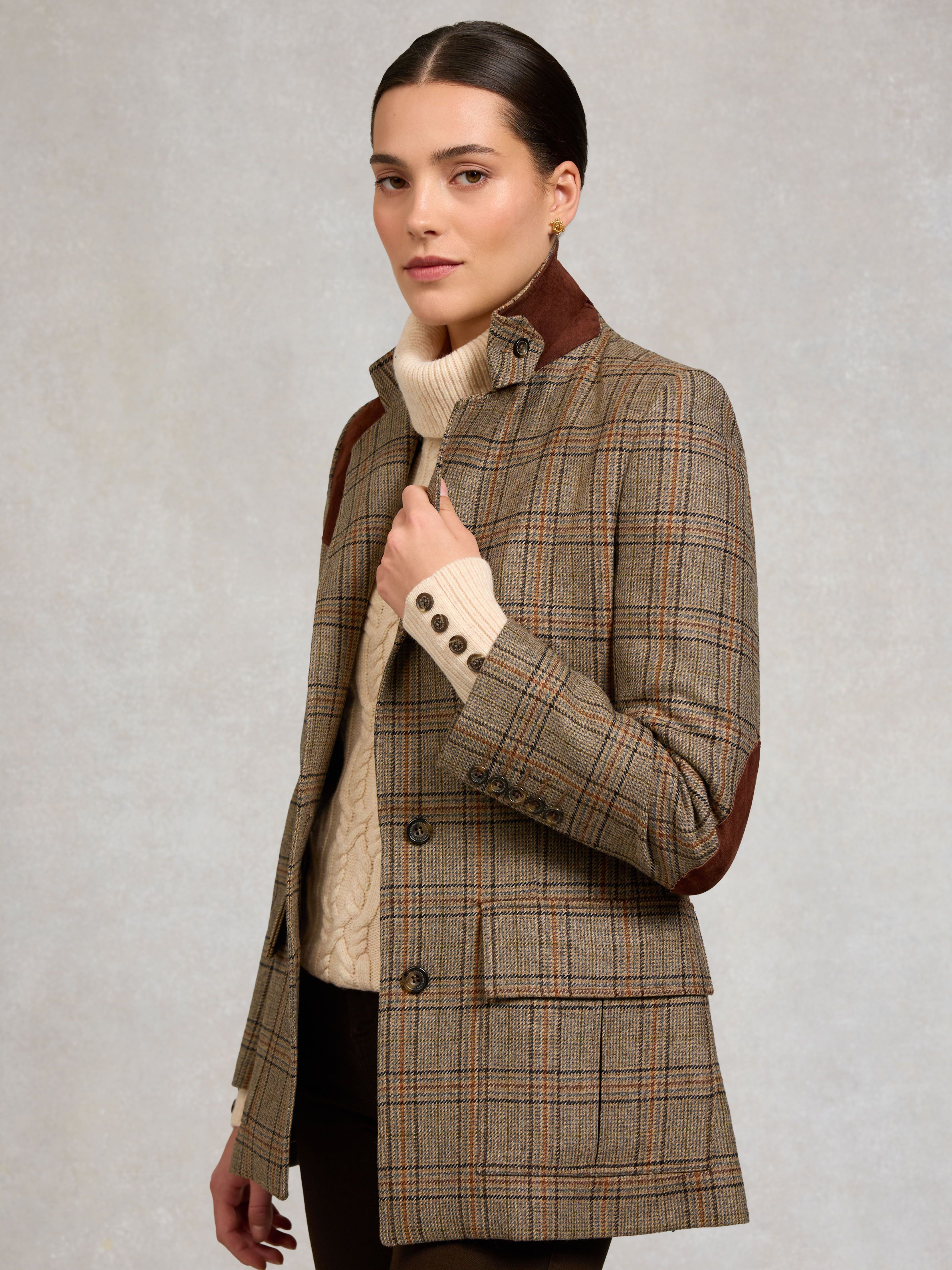 Single Breasted Field Blazer (bourbon Tweed)