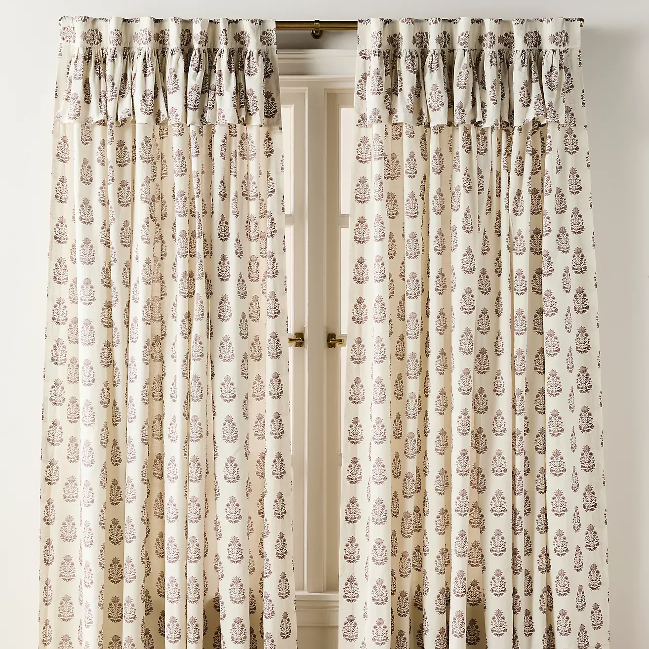Evita Cotton Printed Valence Curtain