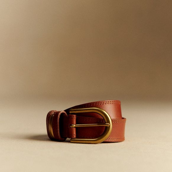 Taylor Belt - Natural Heritage Leather - Vegetable-Tanned Smooth Cowhide Leather - S&amp;eacute;zane