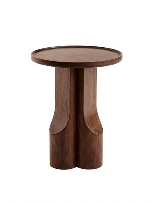 Stigido Side Table in Walnut and Walnut Veneer