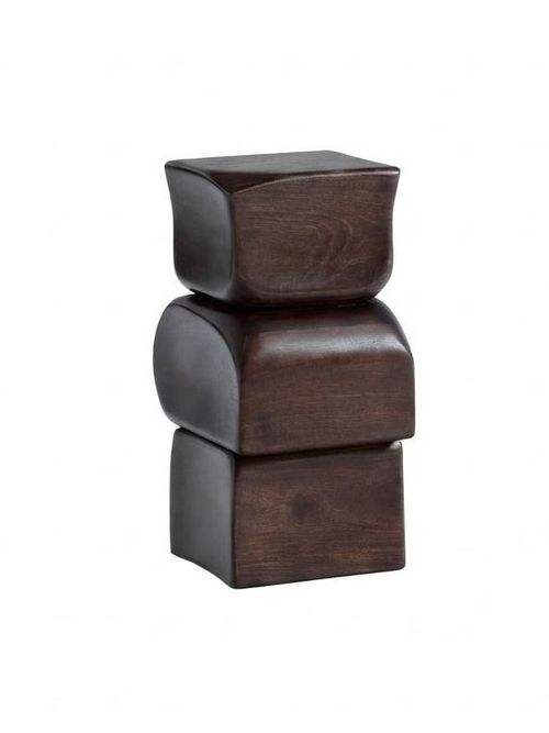 Inya Side Table in Solid Mango Wood