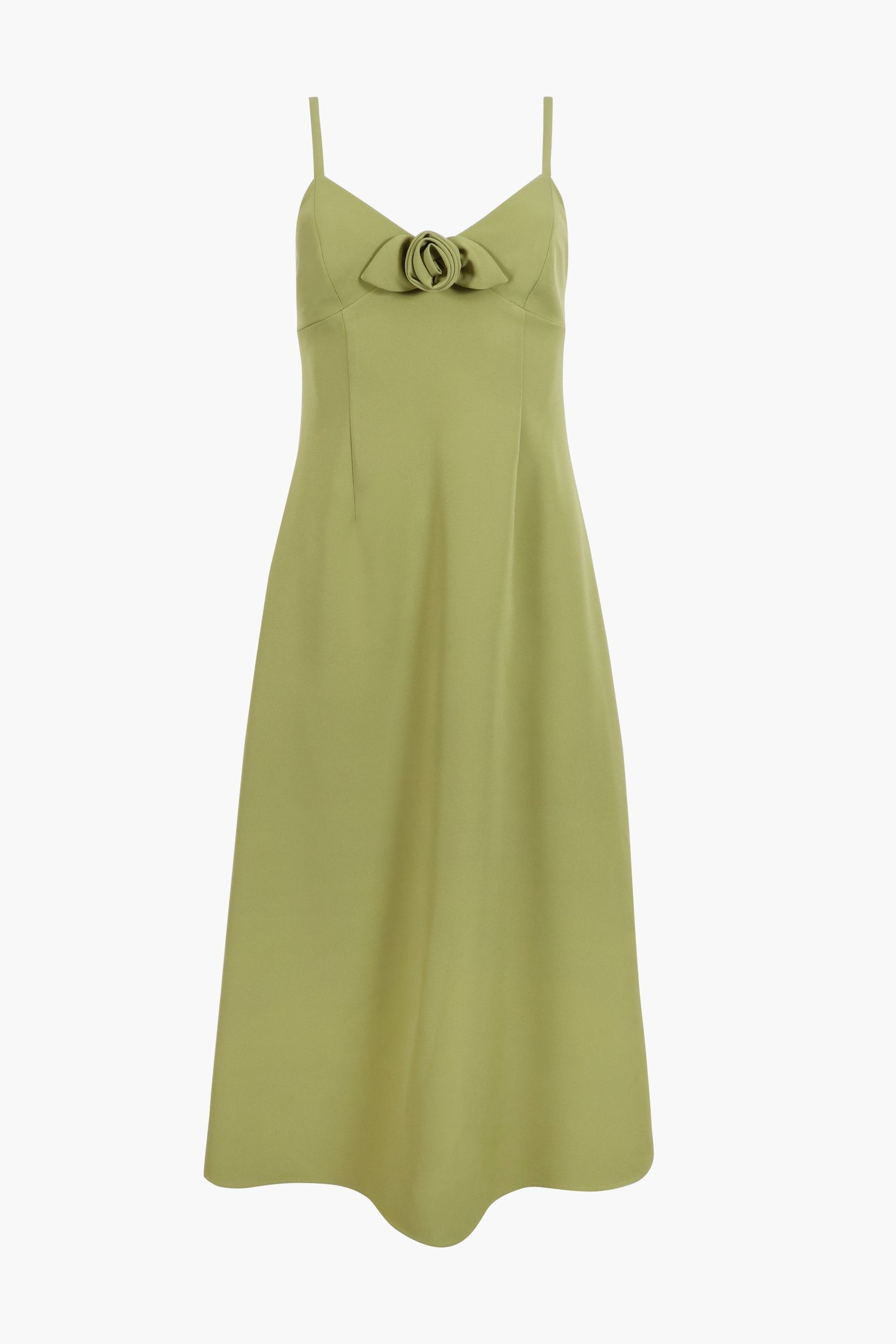 Pilton Dress in Chartreuse