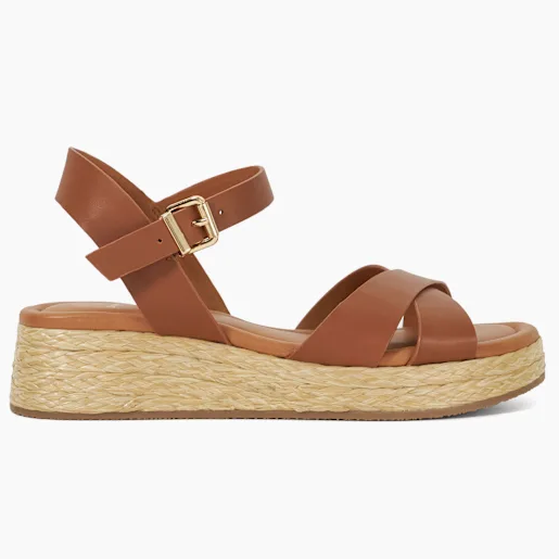 Dune London, Raffia Flatform Sandals