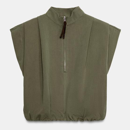 Zara, Pleated Balloon Top