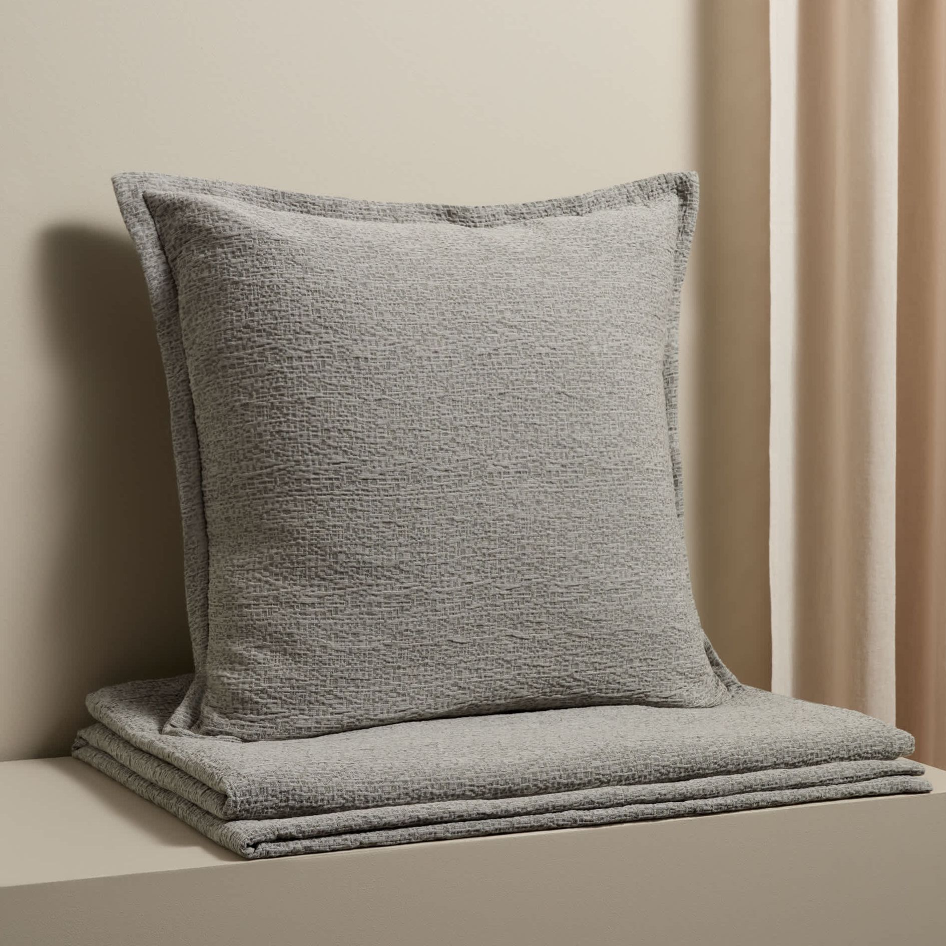 Pure Cotton Jacquard Large Decorative Cushion